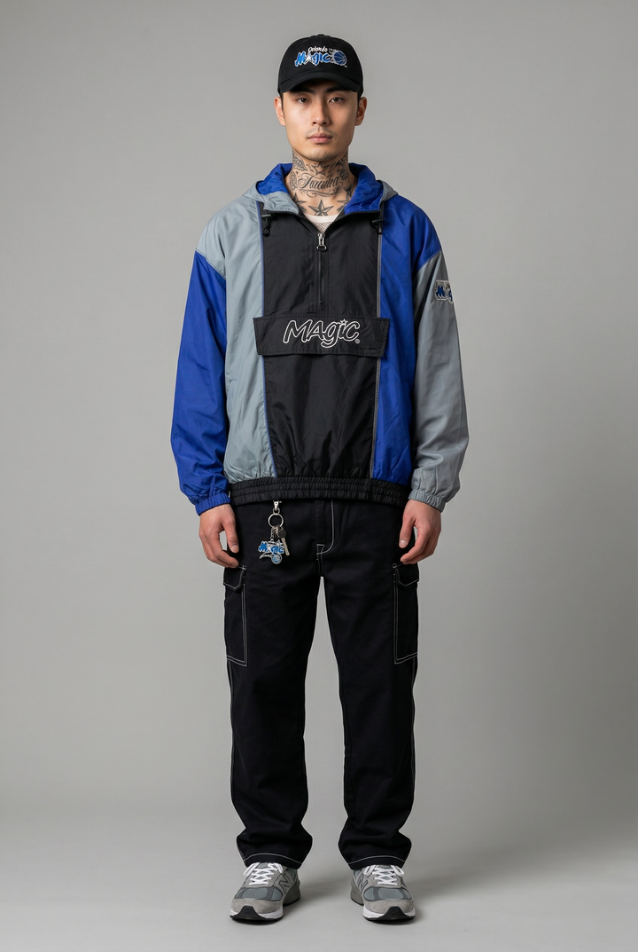 Starter Orlando Magic 90s Pullover windbreaker navy/black/grey L - Shop-Tetuan