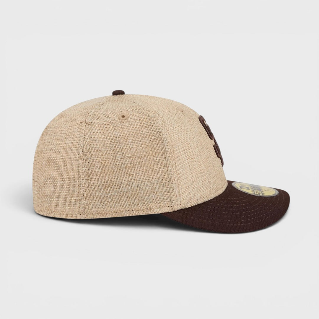 New Era Twine 59Fifty SD Padres tan brown