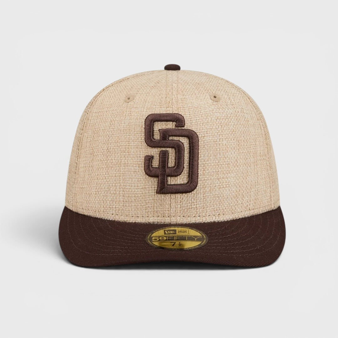 New Era Twine 59Fifty SD Padres tan brown