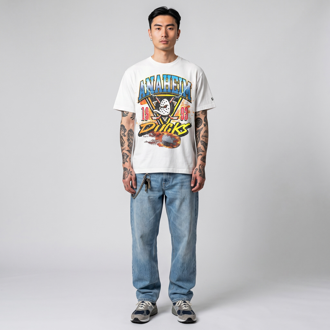 New Era Lifestyle Graphics Fireball tee A Ducks white