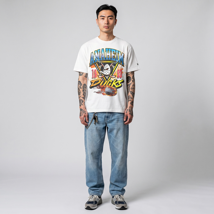 New Era Lifestyle Graphics Fireball tee A Ducks white