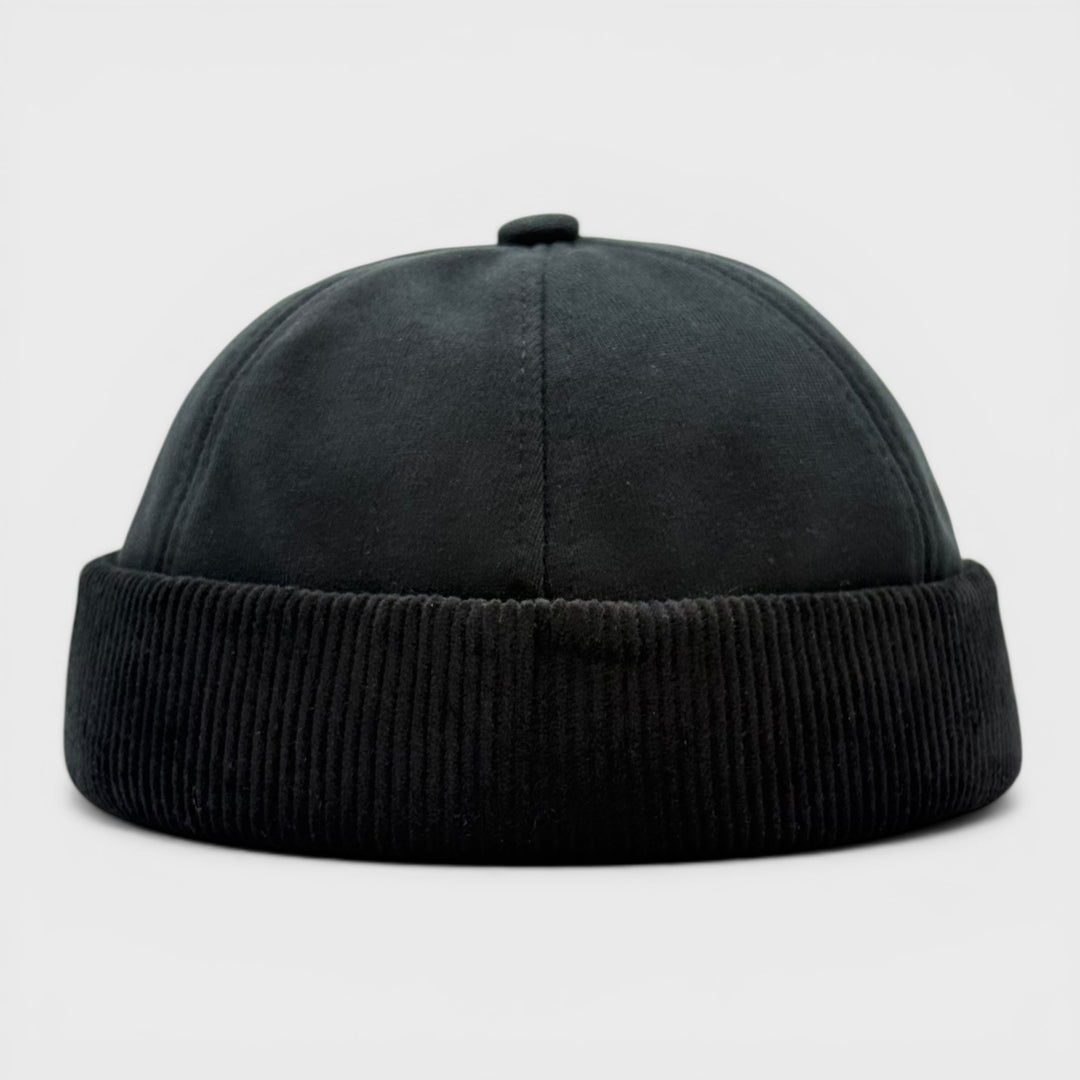 Major Wear Docker Hat Brimless Rolled Cap black - Shop-Tetuan