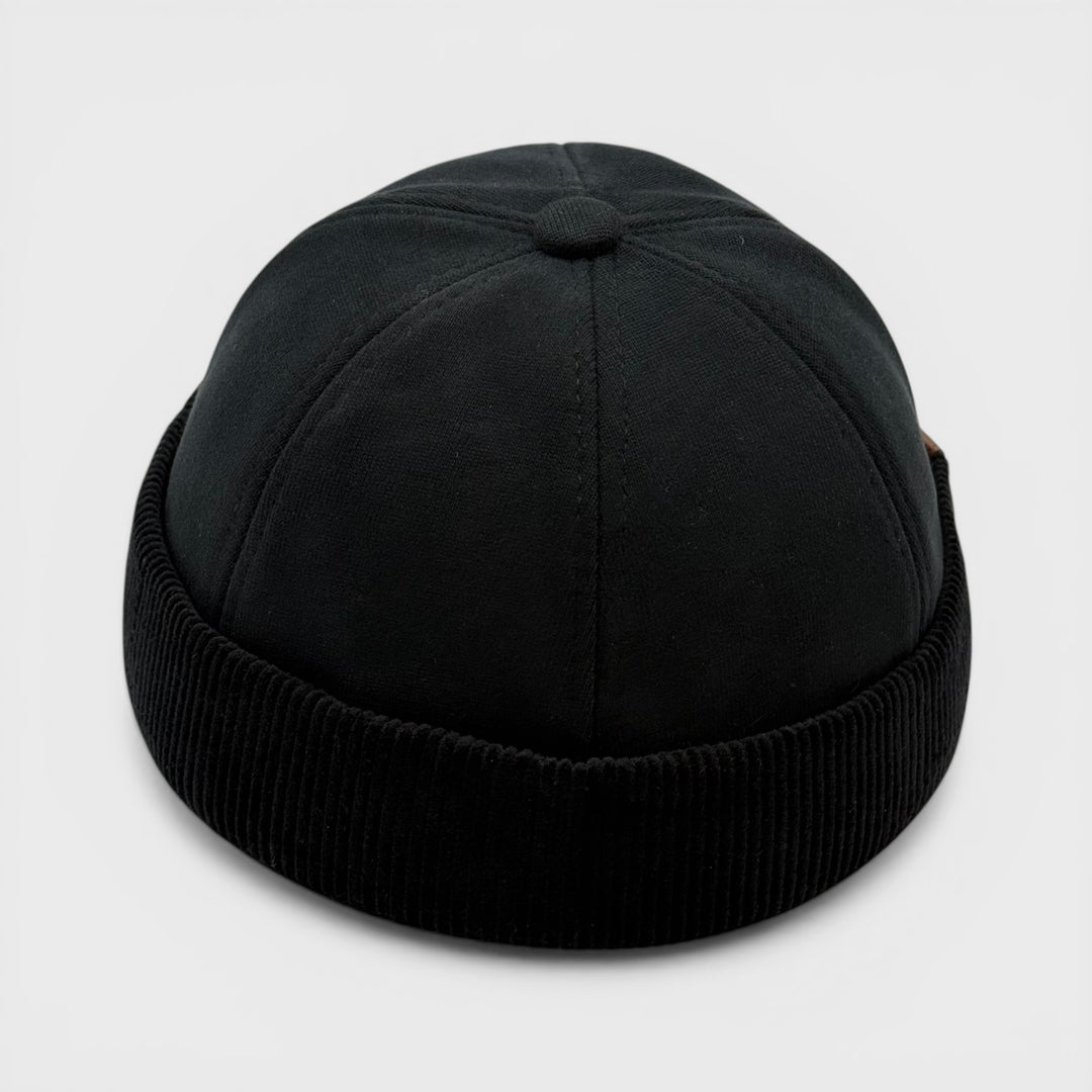 Major Wear Docker Hat Brimless Rolled Cap black - Shop-Tetuan