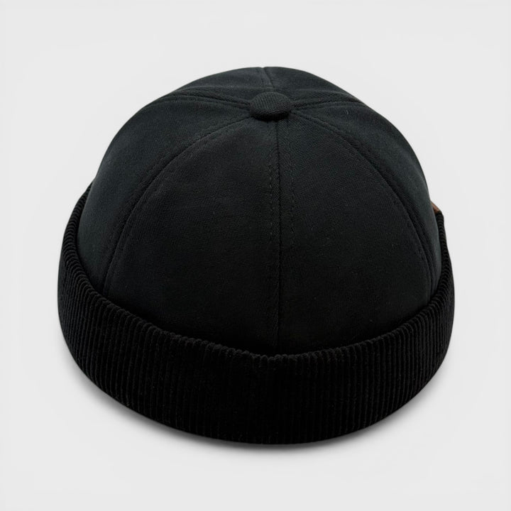 Major Wear Docker Hat Brimless Rolled Cap black - Shop-Tetuan