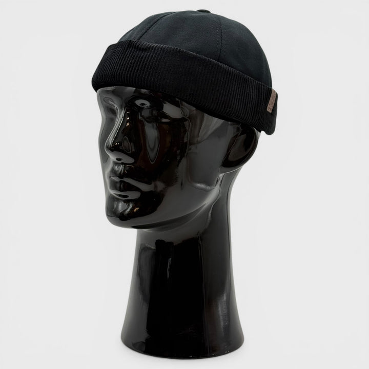Major Wear Docker Hat Brimless Rolled Cap black - Shop-Tetuan