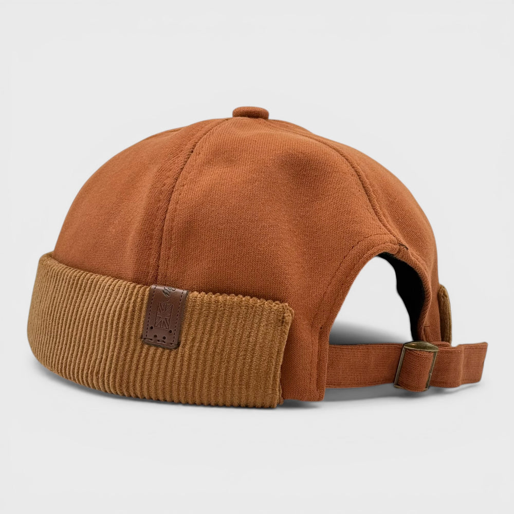 Major Wear Docker Hat Brimless Rolled Cap burnt-orange - Shop-Tetuan