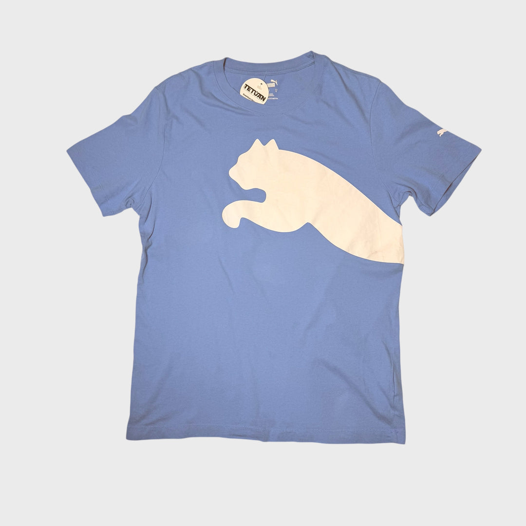 Puma Oversize Logo Tee skyblue M - Shop-Tetuan