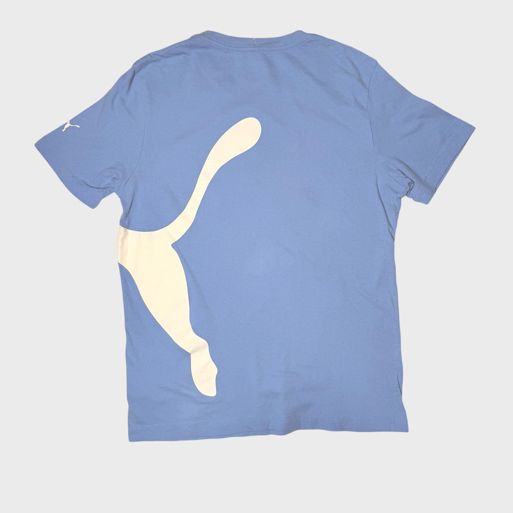 Puma Oversize Logo Tee skyblue M - Shop-Tetuan