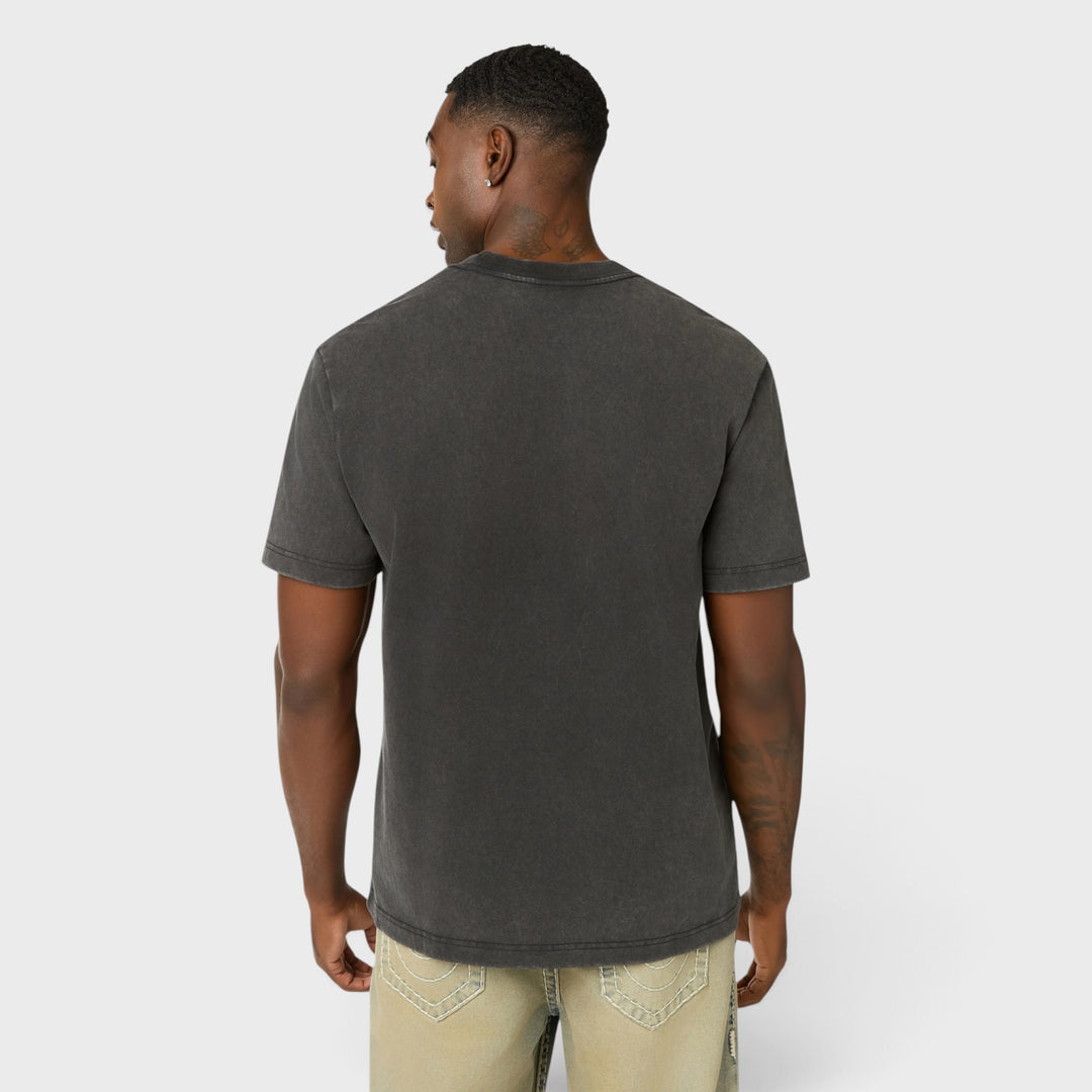 True Religion Washed Snake Bite tee jet black