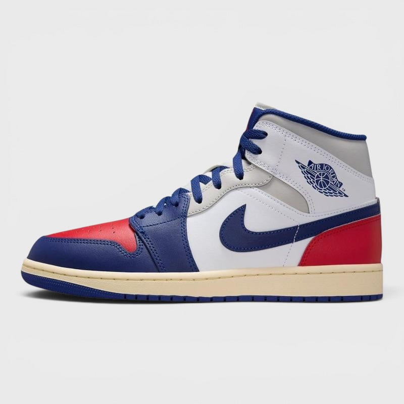 Air Jordan 1 Mid white/deep royal blue