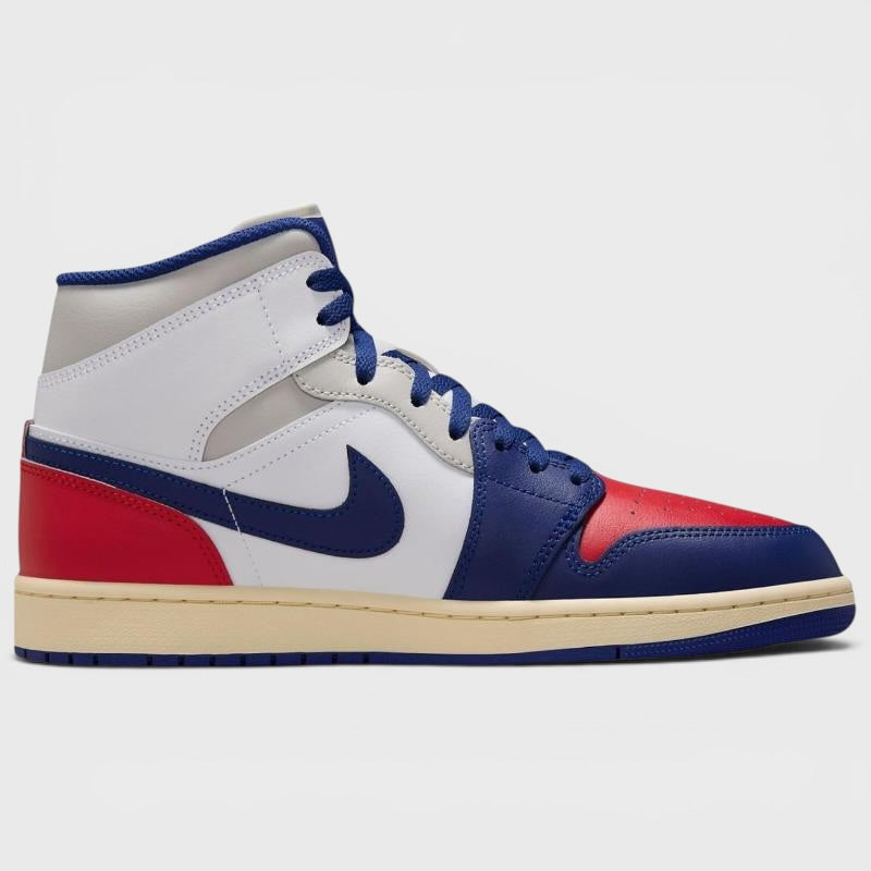 Air Jordan 1 Mid white/deep royal blue