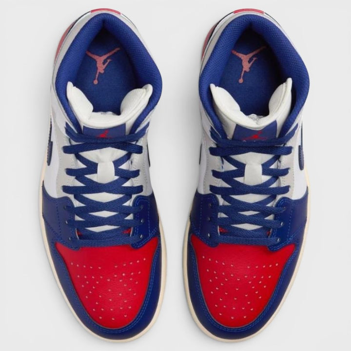 Air Jordan 1 Mid white/deep royal blue