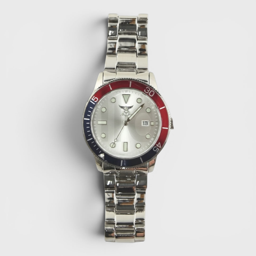 London Round Metal Bracelet watch pnp/silver