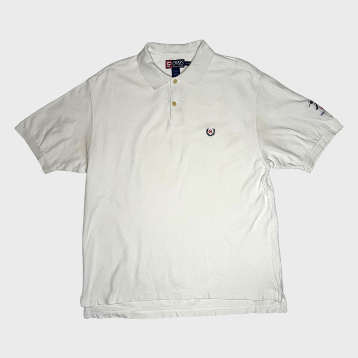 Chaps 2004 JFK Tower Golf Tournament Polo Shirt white XL - Shop-Tetuan