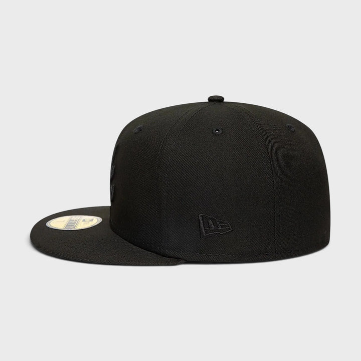 New Era Black On Black 59Fifty A Braves blk/blk
