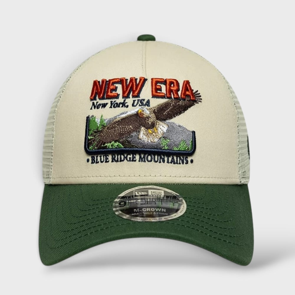 New Era Graphic 9Forty M-Crown A-Frame Trucker cream