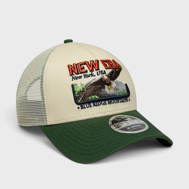 New Era Graphic 9Forty M-Crown A-Frame Trucker cream