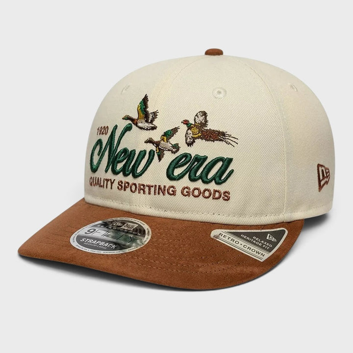 New Era Retro Crown 9Fifty suede cream/brown