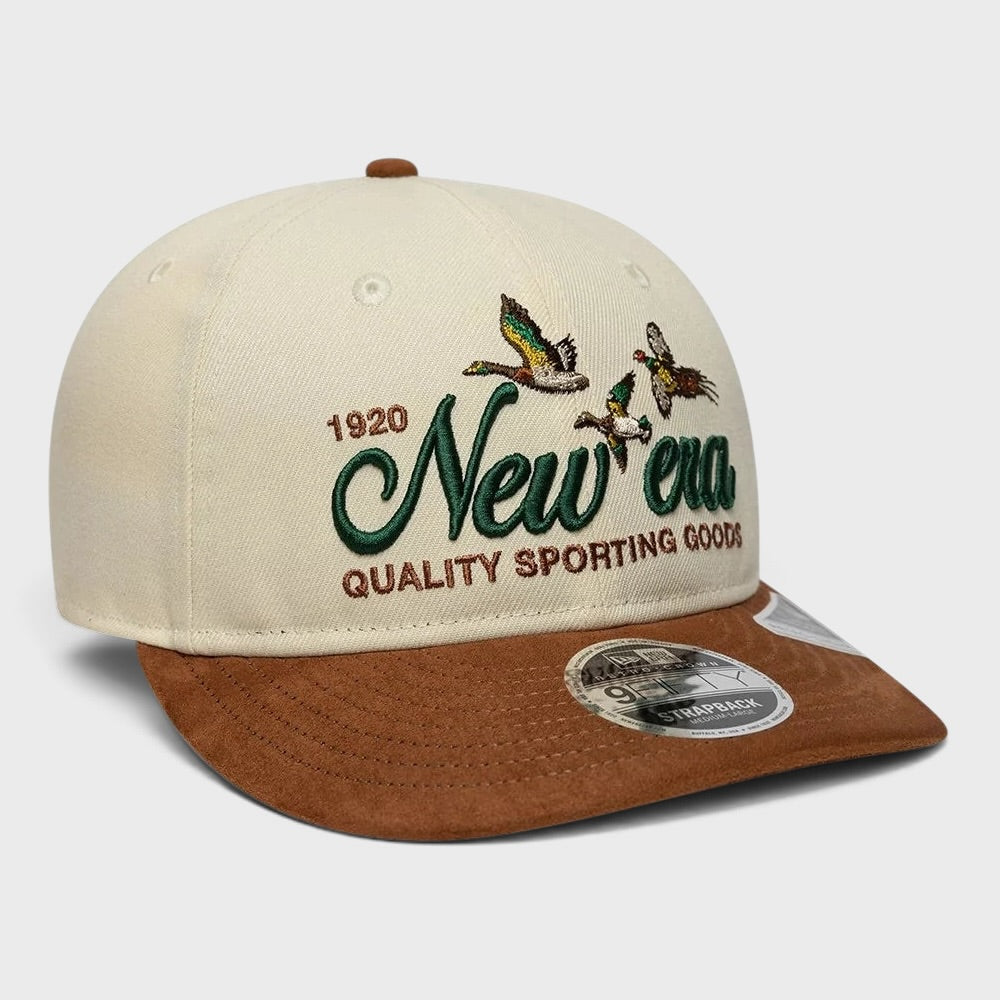New Era Retro Crown 9Fifty suede cream/brown