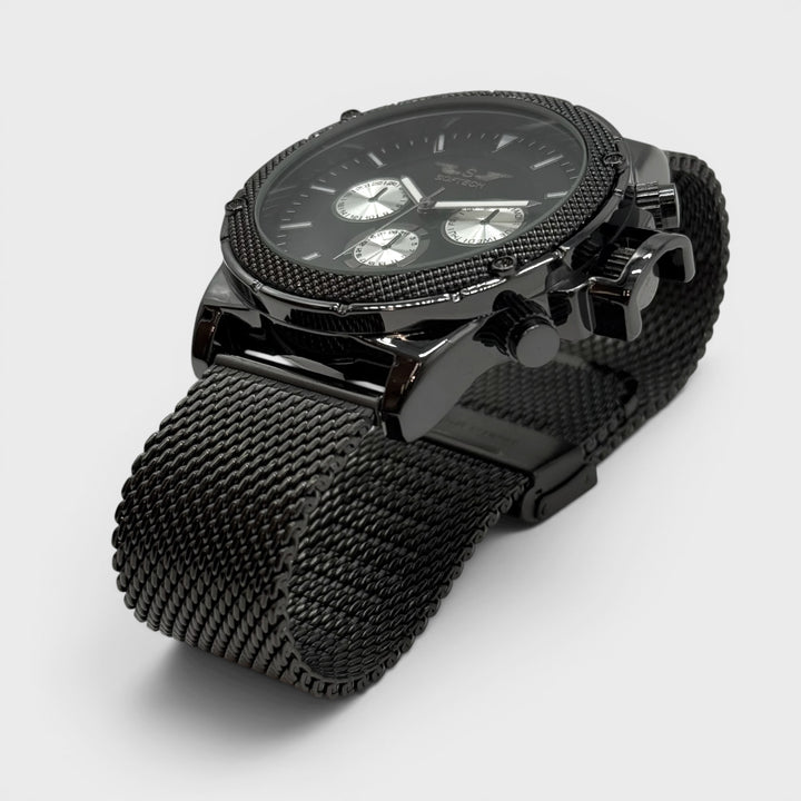 Softech Round Mesh Bracelet Watch black/black - Shop-Tetuan