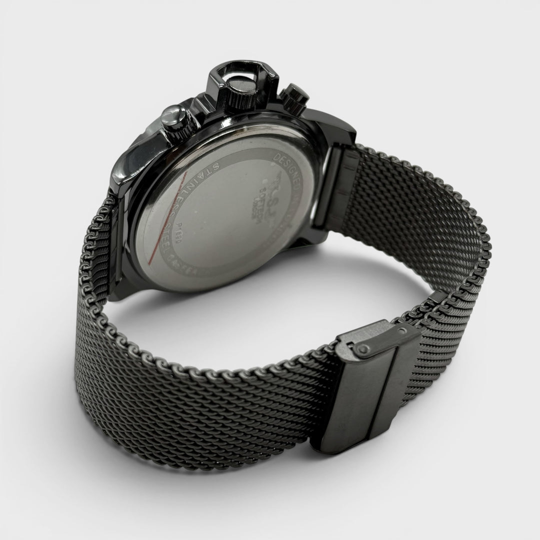 Softech Round Mesh Bracelet Watch black/black - Shop-Tetuan