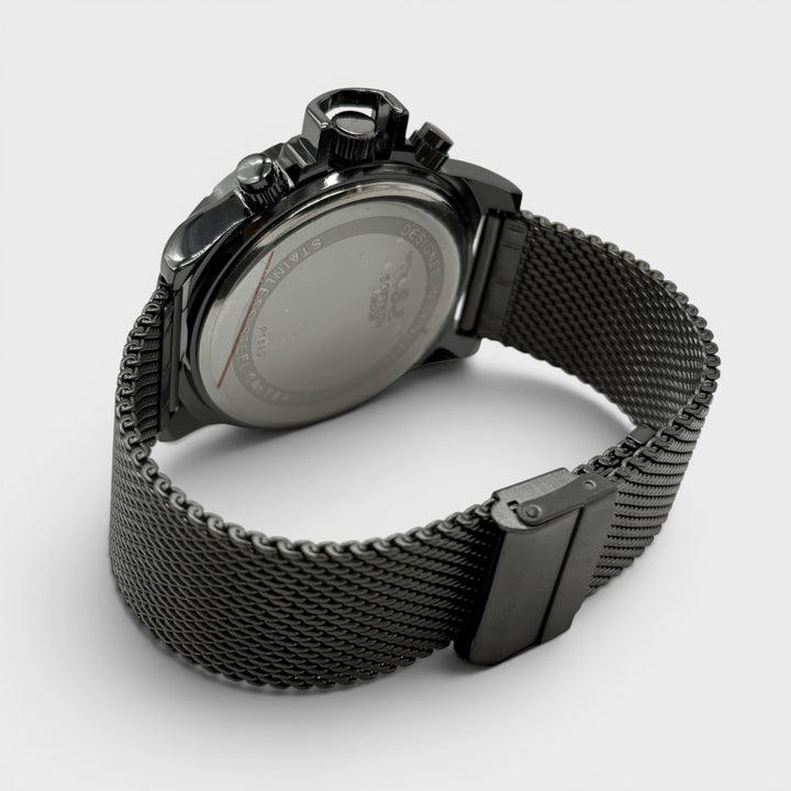 Softech Round Mesh Bracelet Watch black/black - Shop-Tetuan