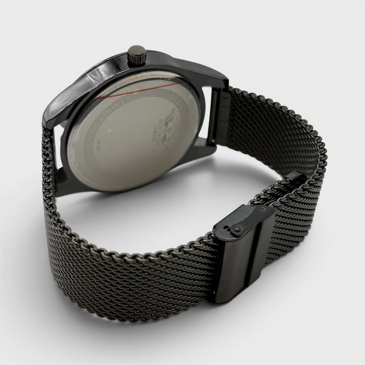 Softech Round Mesh Bracelet Watch black/blue - Shop-Tetuan