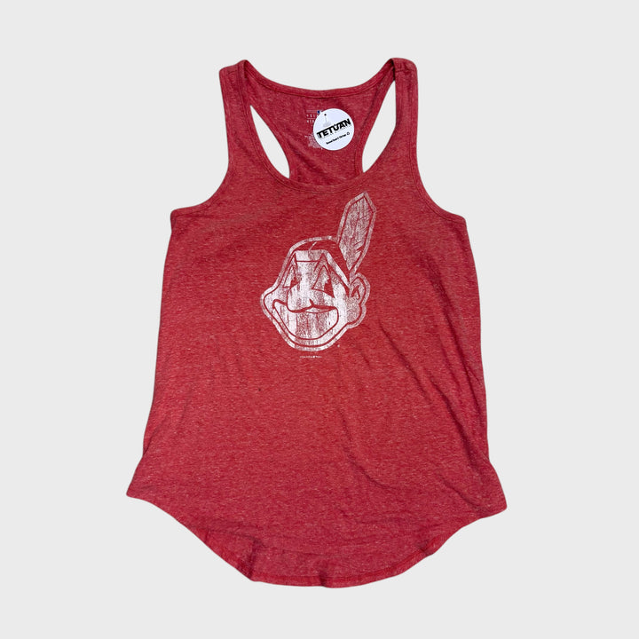 5th & Ocean MLB Womens Vintage Cleveland Indians top red S - Shop-Tetuan