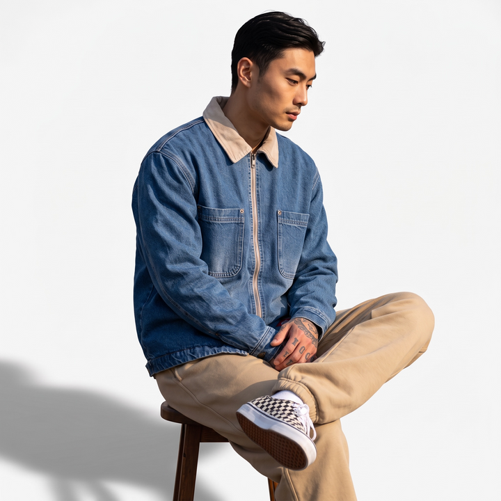 Dickies Taylor Denim Jacket mid blufad wash