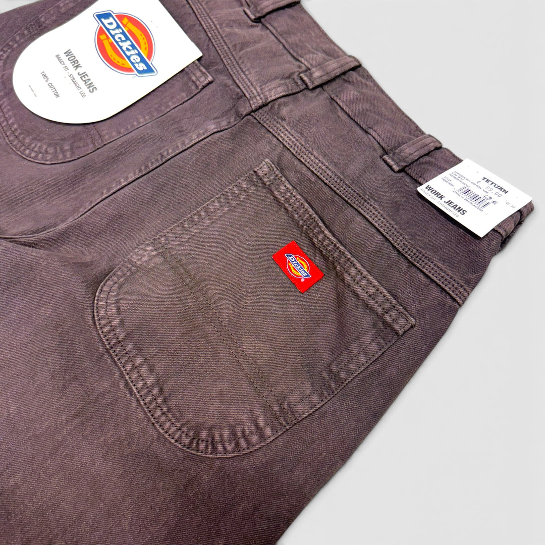 Dickies Springerville baggy straight work jeans dark brown