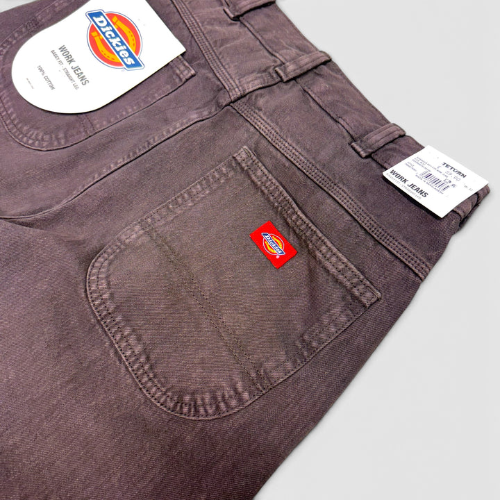Dickies Springerville baggy straight work jeans dark brown