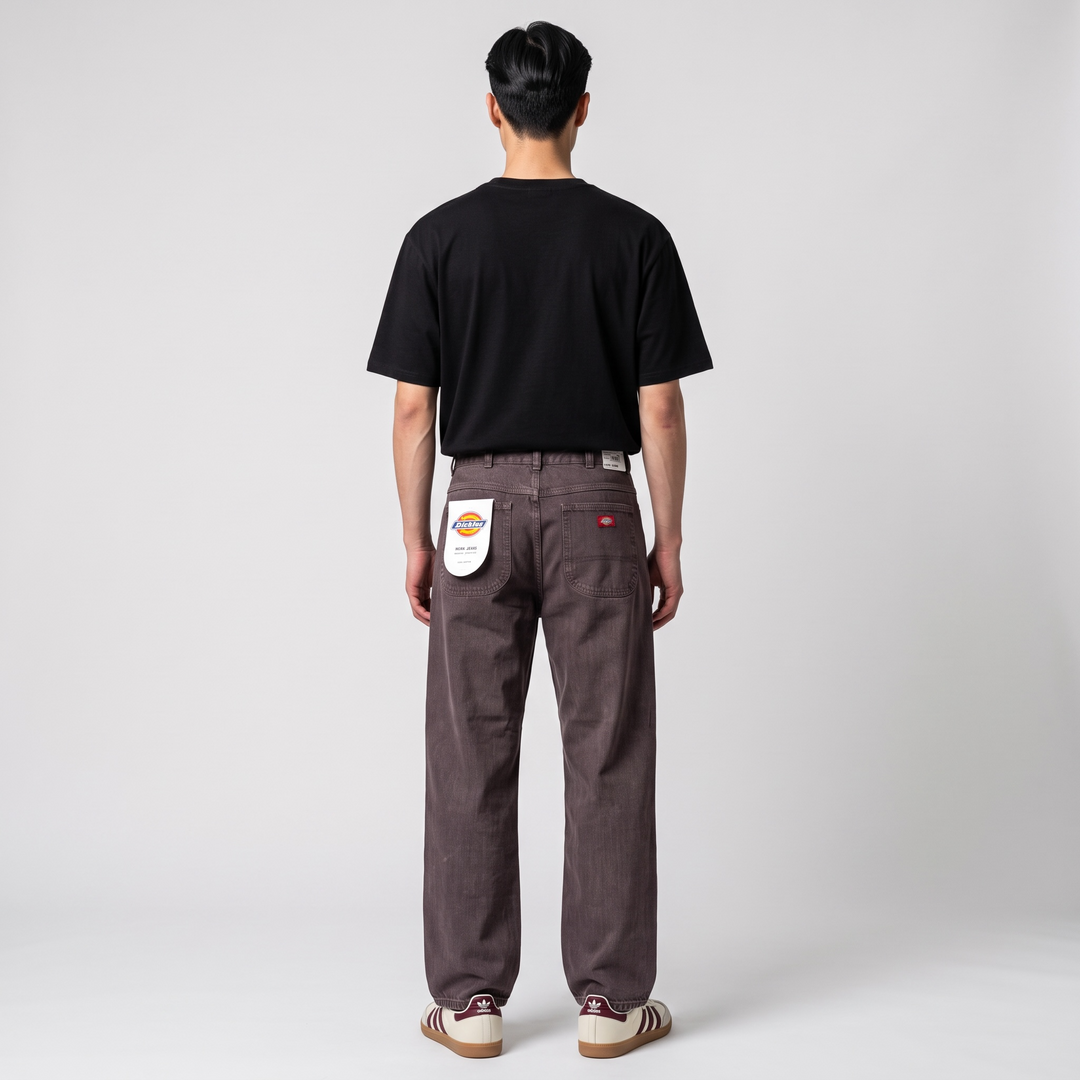 Dickies Springerville baggy straight work jeans dark brown