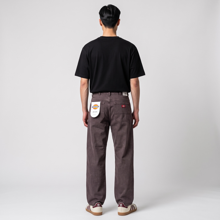 Dickies Springerville baggy straight work jeans dark brown