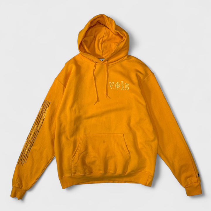 Champion Vein Errorzone Vintage Hoodie Mustard L