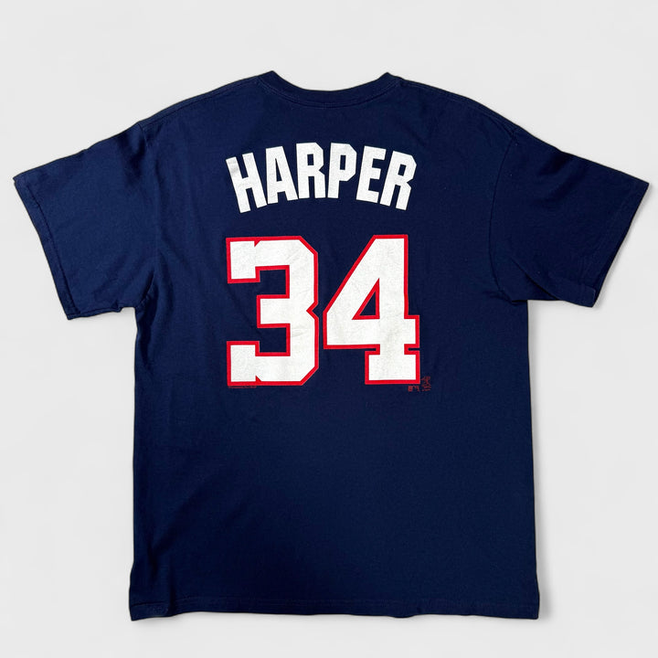 MLB Washington Nationals #34 "Harper" tee navy L