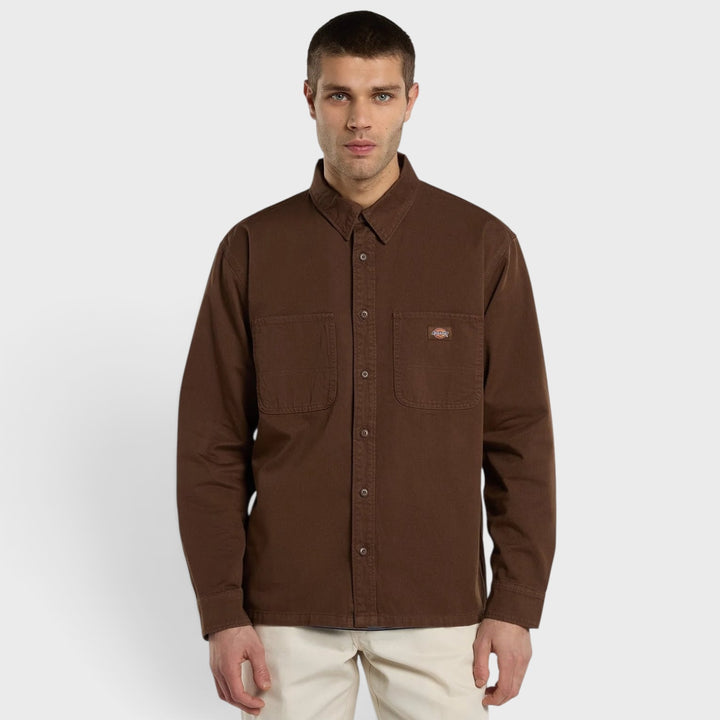 Dickies 247 Garment Dyed Work Shirt timber brown