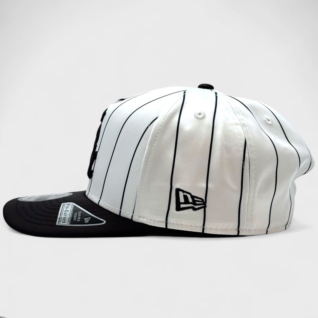 New Era 950AF Satin Pinstripe C White Sox white/black