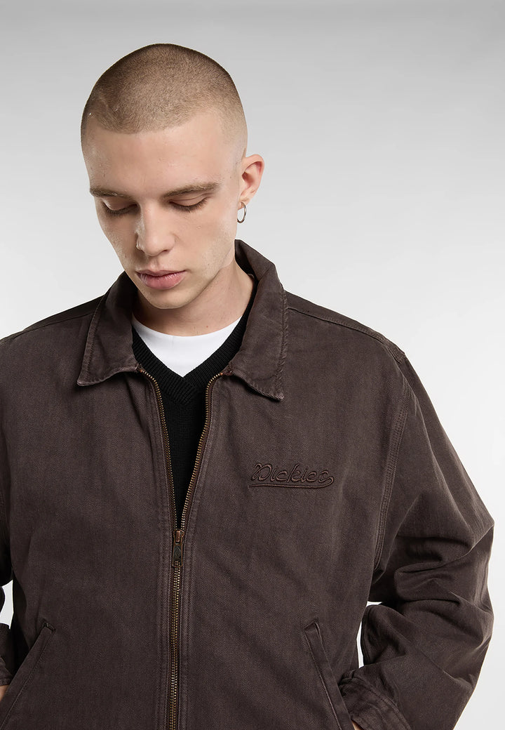 Dickies Edgewood Unlined Denim Jacket dark brown
