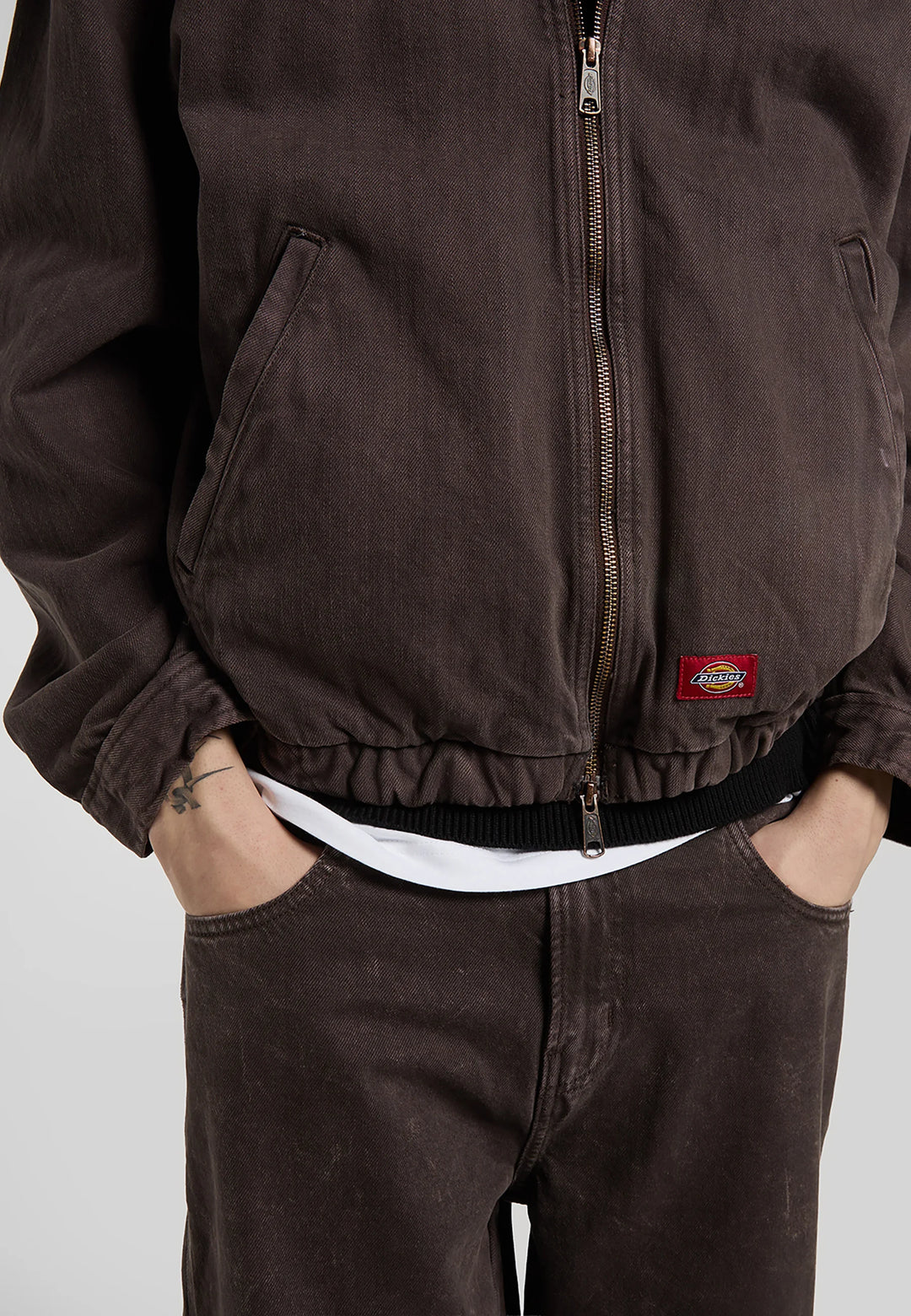 Dickies Edgewood Unlined Denim Jacket dark brown