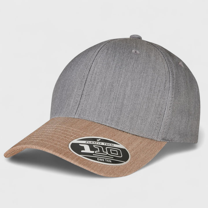 Yupoong 110 Melange Mix Cap grey/khaki - Shop-Tetuan