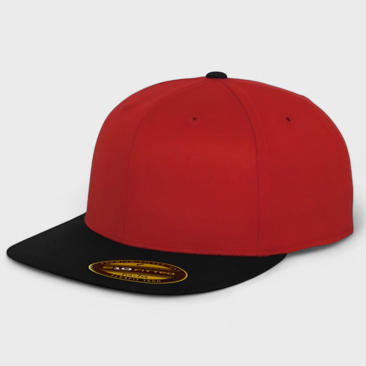 Premium 210 fitted cap 2-tone red/blk - Shop-Tetuan
