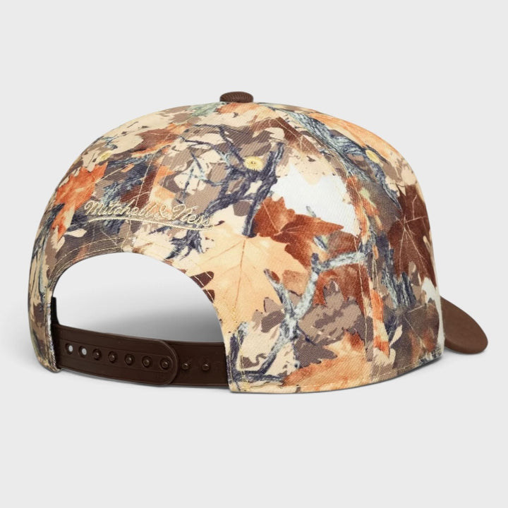 Mitchell &amp; Ness NBA Camo Leaf Pro Snapback LA Lakers brown