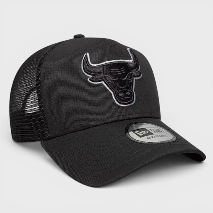 New Era NBA Outline 9FORTY E-Frame Trucker Adjustable Cap C Bulls charcoal - Shop-Tetuan