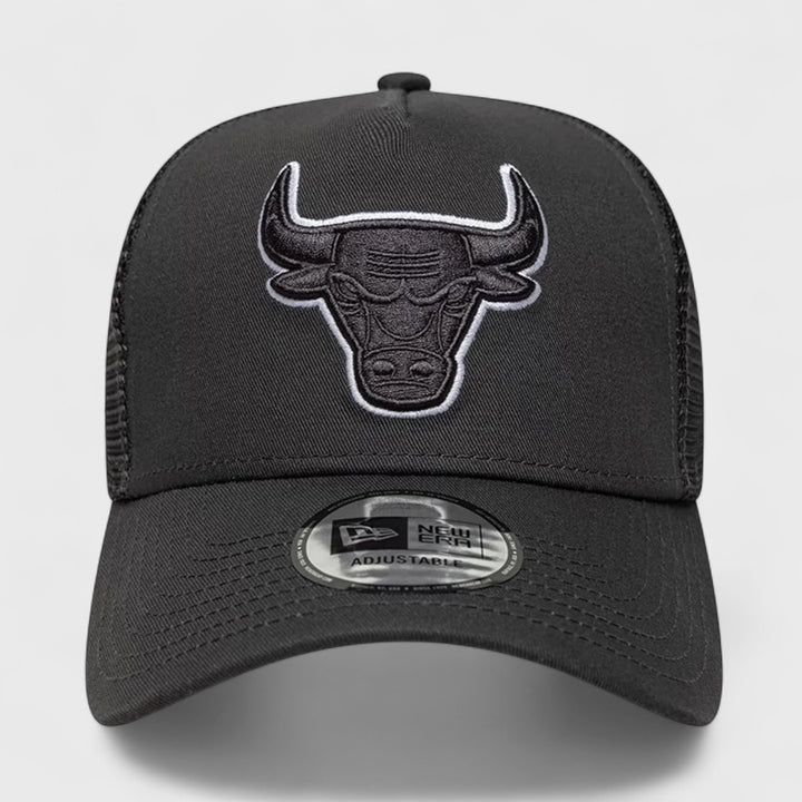 New Era NBA Outline 9FORTY E-Frame Trucker Adjustable Cap C Bulls charcoal - Shop-Tetuan