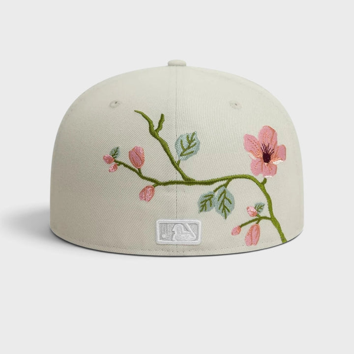 New Era MLB Floral 59Fifty NY Yankees light beige