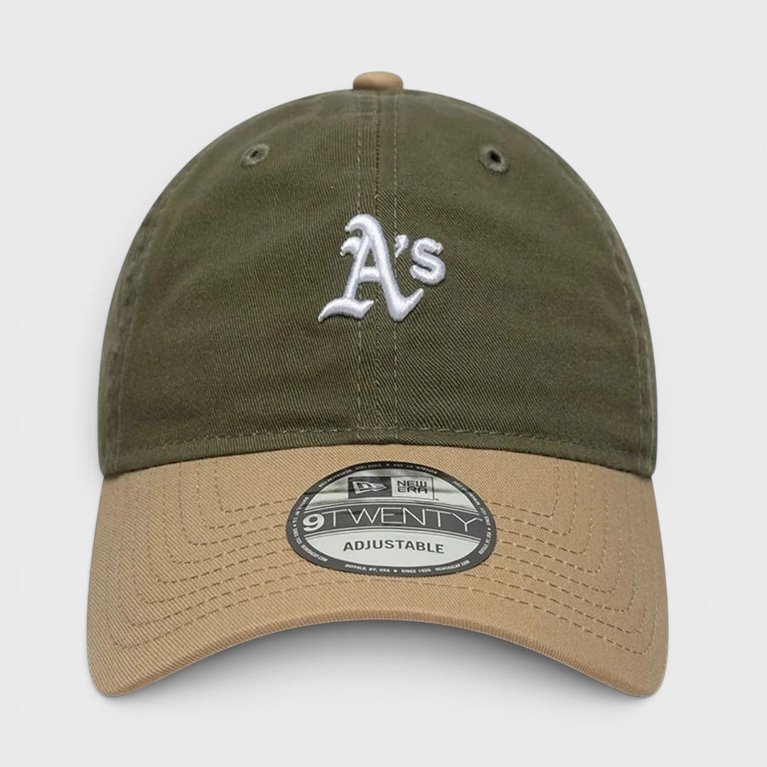 New Era MLB Washed Contrast 9Twenty cap Atheltics olive/khaki - Shop-Tetuan