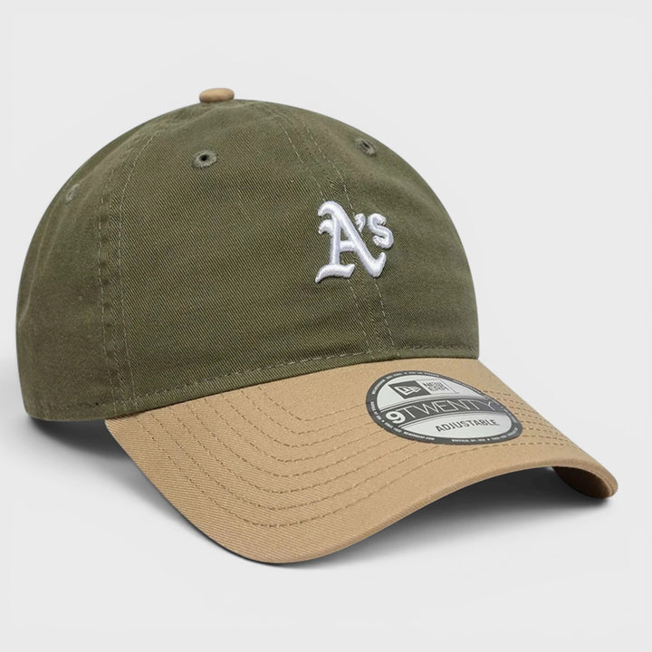 New Era MLB Washed Contrast 9Twenty cap Atheltics olive/khaki - Shop-Tetuan