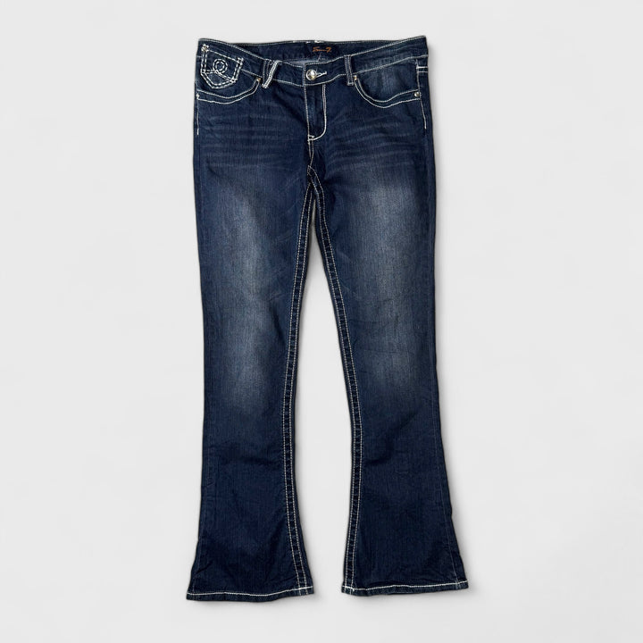 Seven 7 Womens Y2K Jeans Skinny Slim Bootcut dark denim 10 - Shop-Tetuan