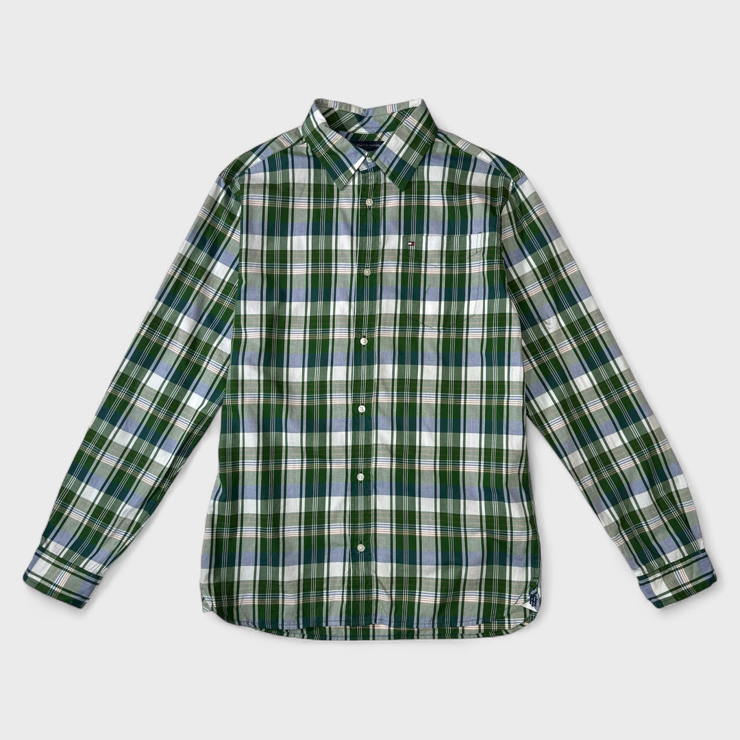 Tommy Hilfiger Checkered shirt green XL (Youth) - Shop-Tetuan