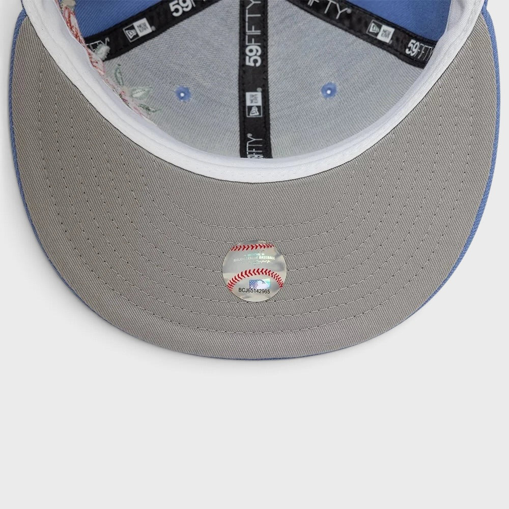 New Era MLB Floral 59Fifty LA Dodgers skyblue